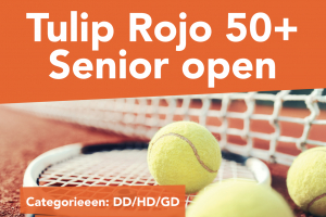 Maandag gaat de eerste editie van het Tulip Rojo 50+ open dubbeltoernooi van start.
